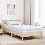 vidaXL Матрак Средно твърдо 90 x 200 cm Бяло (4106290)