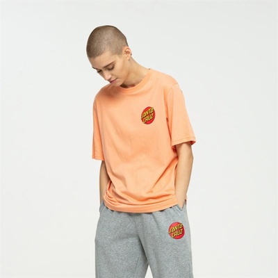 SANTA CRUZ tričko Classic Dot Chest T-Shirt Faded Coral