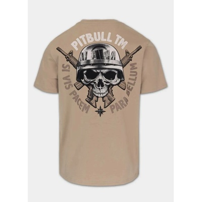 PitBull West Coast triko PARA BELLUM béžové