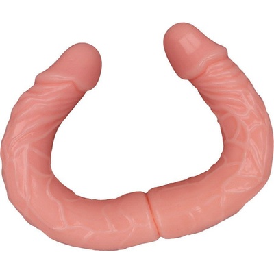 LOLO dlouhé lesbické oboustranné dildo přírodní