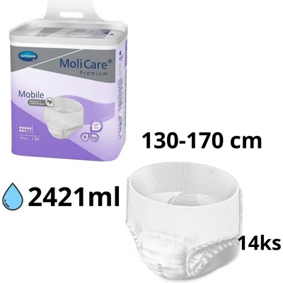 Molicare Premium Mobile fialové 8 kvapiek XL 14 ks