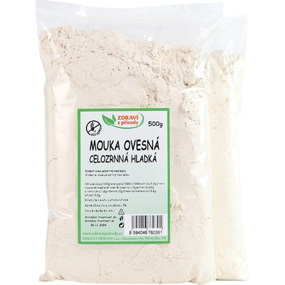 Ovesná mouka celozrnná hladká nativní 500 g