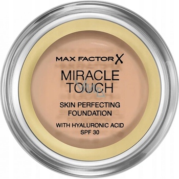 Max Factor Miracle Touch Skin Perfecting vysoce krycí make-up SPF30 045 warm Almond 11,5 g