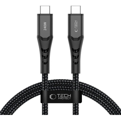 Tech-Protect UB11T ULTRABOOST USB-C PD 240W / QC3.0 100cm černý