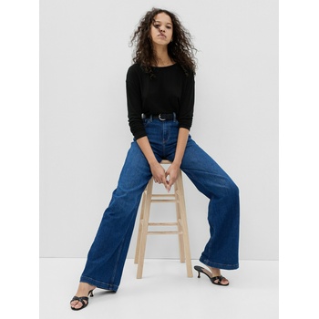 GAP Ленена тениска GAP GAP | Cheren | ЖЕНИ | XXS