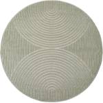 Ayyildiz Зелен кръгъл килим за открито и закрито ø 80 cm Nova 1201 - Ayyildiz Carpets (NOVA80801201GREEN)