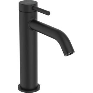 Ideal Standard Ceraline Nuovo - Смесител за умивалник с изпускателен клапан ClickClack, BlueStart, копринено черно BD959XG (BD959XG)