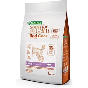 Nature's Protection Red Coat Grain Free Salmon Junior Small and Mini Breeds - супер премиум храна за подрастващи кучета от дребните породи (2-12 месеца)