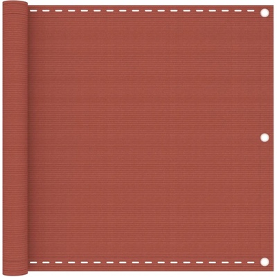 Greatstore Balkonová zástěna terakota 90 x 600 cm HDPE