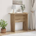vidaXL Конзолна маса Дъб 93 х 40 х 75 см Инженерна дървесина (891159)