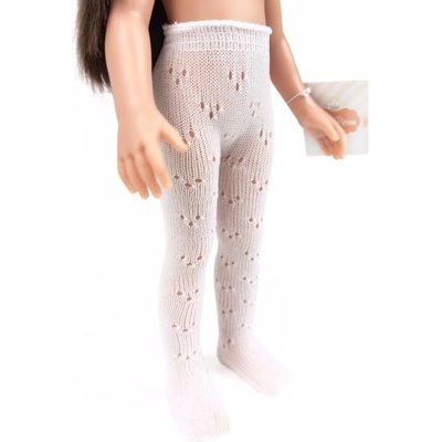 Paola Reina Бели чорапогащи за кукли с размер 32 см