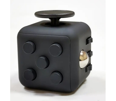 FIDGET CUBE 3,5X3,5CM černá