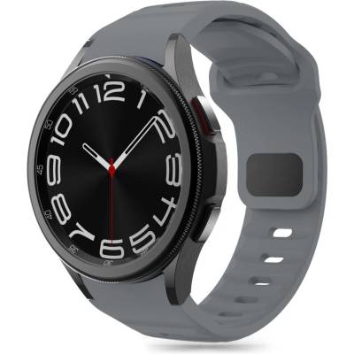 Силиконова каишка за часовник Samsung Galaxy Watch 4/5/5Pro/6/7/FE от Tech-Protect Silicone Line - Crayon Grey (5906302313631)