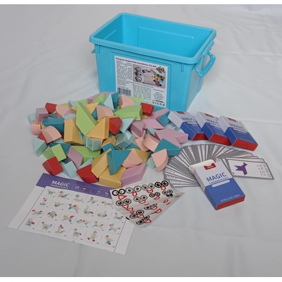 MAGBUILDER Tangram magnetická stavebnica 112 ks