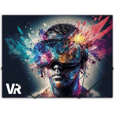 PANTA PLAST Doska s gumičkou, 15 mm, PP, A4, "VR"
