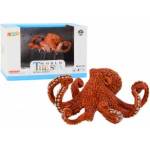 LEAN Toys Figurine Giant Octopus Orange 10 cm