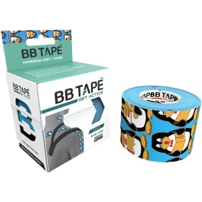 BB Tape Kineziologický tejp tučniak modrý 5m x 5cm