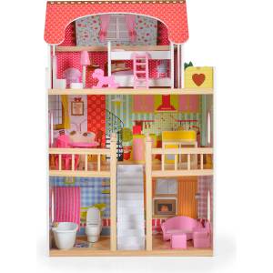 Moni Дървена къща за кукли Moni Toys - Emily (109589)