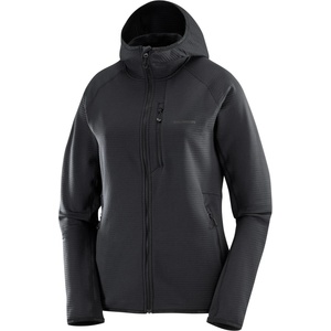 Salomon Дамско поларено яке Salomon Women's Essential Lightwarm Fleece jacket - Deep Black - размер XS (105-6016-0211)