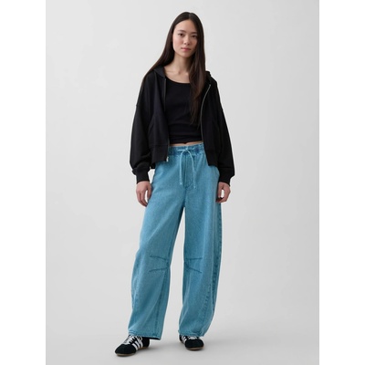 GAP Džínsy Mid Rise Easy Horseshoe UltraSoft Modrá