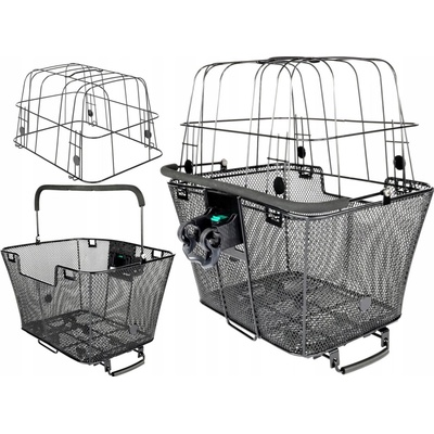 Predný košík na bicykel Manseri MB-416BK čierny
