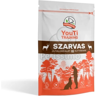 Farkaskonyha YouTi Training лакомство за награда с еленско месо 100 г