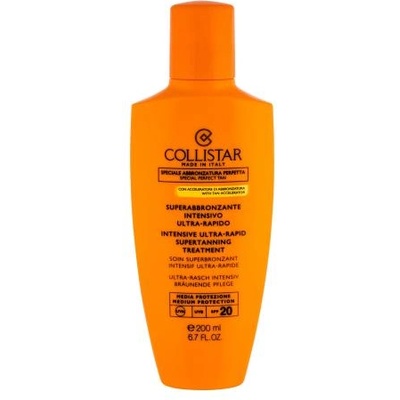 Collistar Special Perfect Tan Intensive Ultra-Rapid Supertanning SPF20 ускорител за бърз тен 200 ml