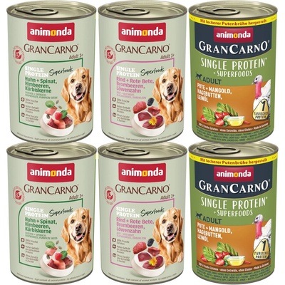 Animonda GranCarno Adult Single Protein Superfoods 24 x 400 g