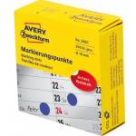 Avery Zweckform Marking wheel in dispenser Avery Zweckform, 250 pcs /roll, O19 mm, blue, BLUE