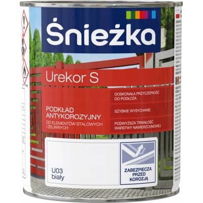 Śnieżka Urekor S základní antikorozní nátěr 0,8 l bílá