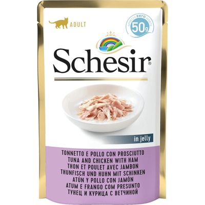 Schesir Tuniak s kuracím mäsom a šunkou v želé 85 g