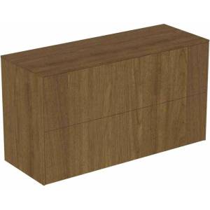 Ideal Standard Atelier Conca стенен шкаф с 2 чекмеджета и плот 100 см, цвят тъмен орех (T4329Y5)