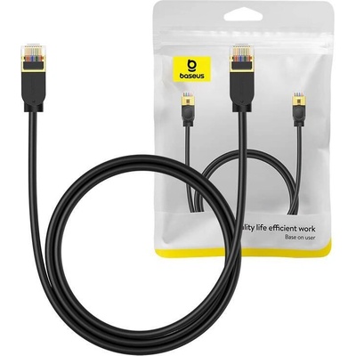 Baseus B00133208111-01 Cat 7 1Gb Ethernet RJ45, 1m, černý – Zbozi.Blesk.cz