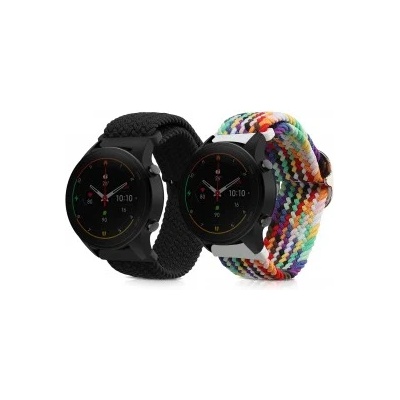 kwmobile 2x Гривна за Xiaomi Mi Watch Color Sport / S1 Active - черен - 52039