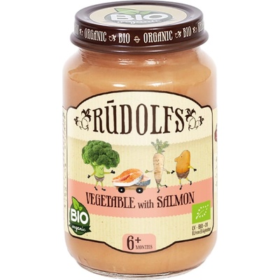 Rudolfs BIO zelenina s lososem 190 g – Zboží Dáma