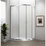 POLYSAN Easy Line - Душ параван, четвърткръгъл, 90x80 cm, полиран алуминий/прозрачно стъкло EL2815 (EL2815)