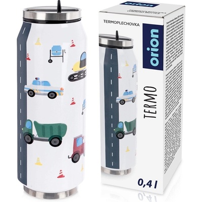 Orion termoska plechovka 400 ml AUTA