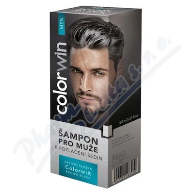 Colorwin šampon pro muže k potlačení šedin hnědá / černá 150 ml