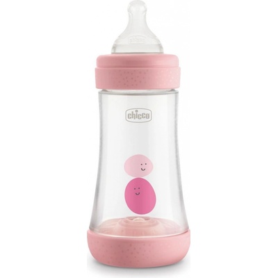 Chicco láhev kojenecká Perfect 5 silikon růžová 240 ml