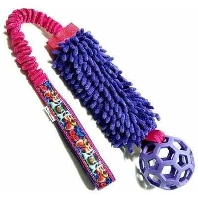 Bungee mop+děrovaný JW míček 55 cm 8 cm