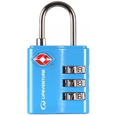 Zámek LIFESYSTEMS TSA COMBI LOCK BLUE