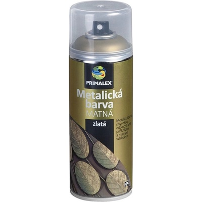 Primalex Metalická farba v spreji 400 ml zlatá matná