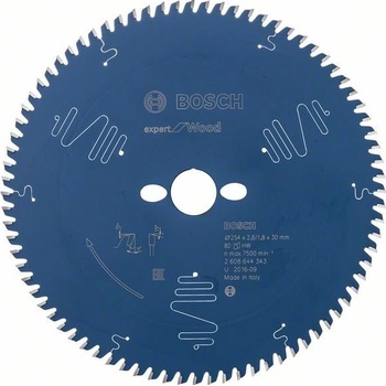 Bosch Pilový kotouč ze slinutého karbidu EX KDE T 254 x30-80, 254 x 30 mm, 80 Accessories 2608644343 Průměr: 254 mm zubů 80 Tloušťka:1.8 mm