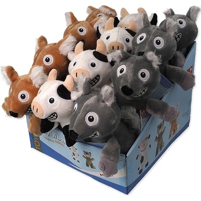 Dog Fantasy Hračka plyš Laughing zvířátko pískací s šustícím ocasem 29 cm