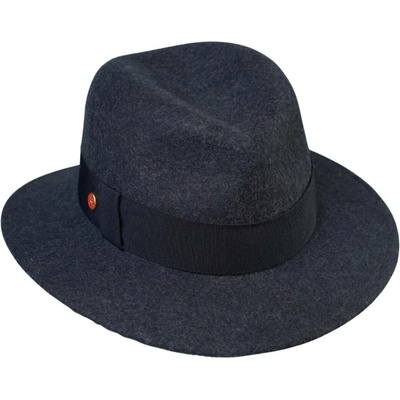 Mayser Dámský nemačkavý fedora klobouk Nane modrý