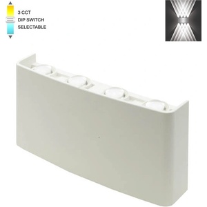 VITO LED ФАСАДЕН АПЛИК 3231140 BINO-4 8W SMD 3xCCT 16x10см IP65 БЯЛ (3231140)