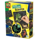 SES Vyškrabávací obrázky dinosauři svítící ve tmě