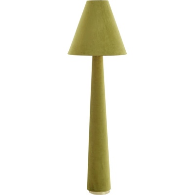 Light & Living Зелена подова лампа с текстилен абажур (височина 168 cm) Devia - Light & Living (1891676)