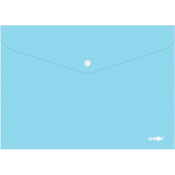Папка джоб с копче Junior А4 Pastel Морскосин (1303078-16-4672B)