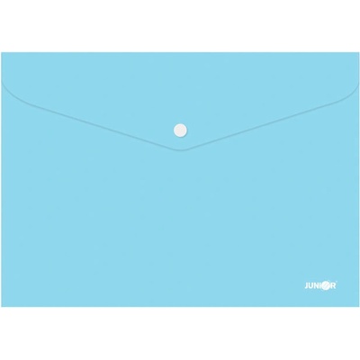 Папка джоб с копче Junior А4 Pastel Морскосин (1303078-16-4672B)